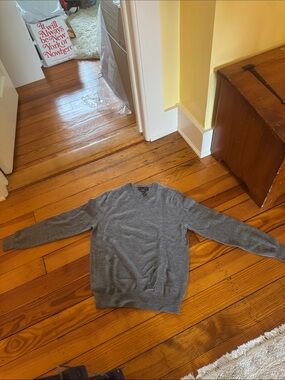 Allen Solly Men's V-Neck Sweater in Gray
